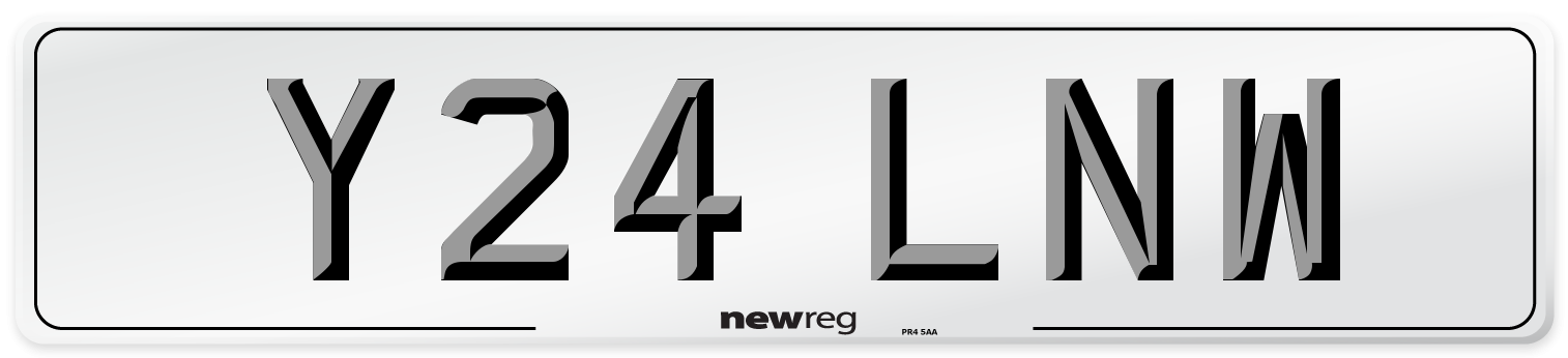 Y24 LNW Number Plate from New Reg
